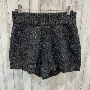 New! The Bright Side Gray Speckled Sweater Lounge Shorts Wool/Silk Womens XS